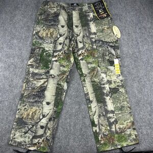 Mossy Oak Cargo Pants Mens XL 40/42 Camo Hunting Outdoor Cotton Blend Workwear